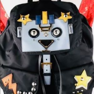 Authentic Prada robot back bag. Like new !